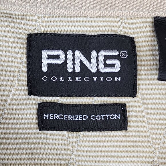 Vintage Ping Polo Shirt Men's Size XL Striped Shortsleeve Golf Mercerized Cotton - Picture 6 of 10